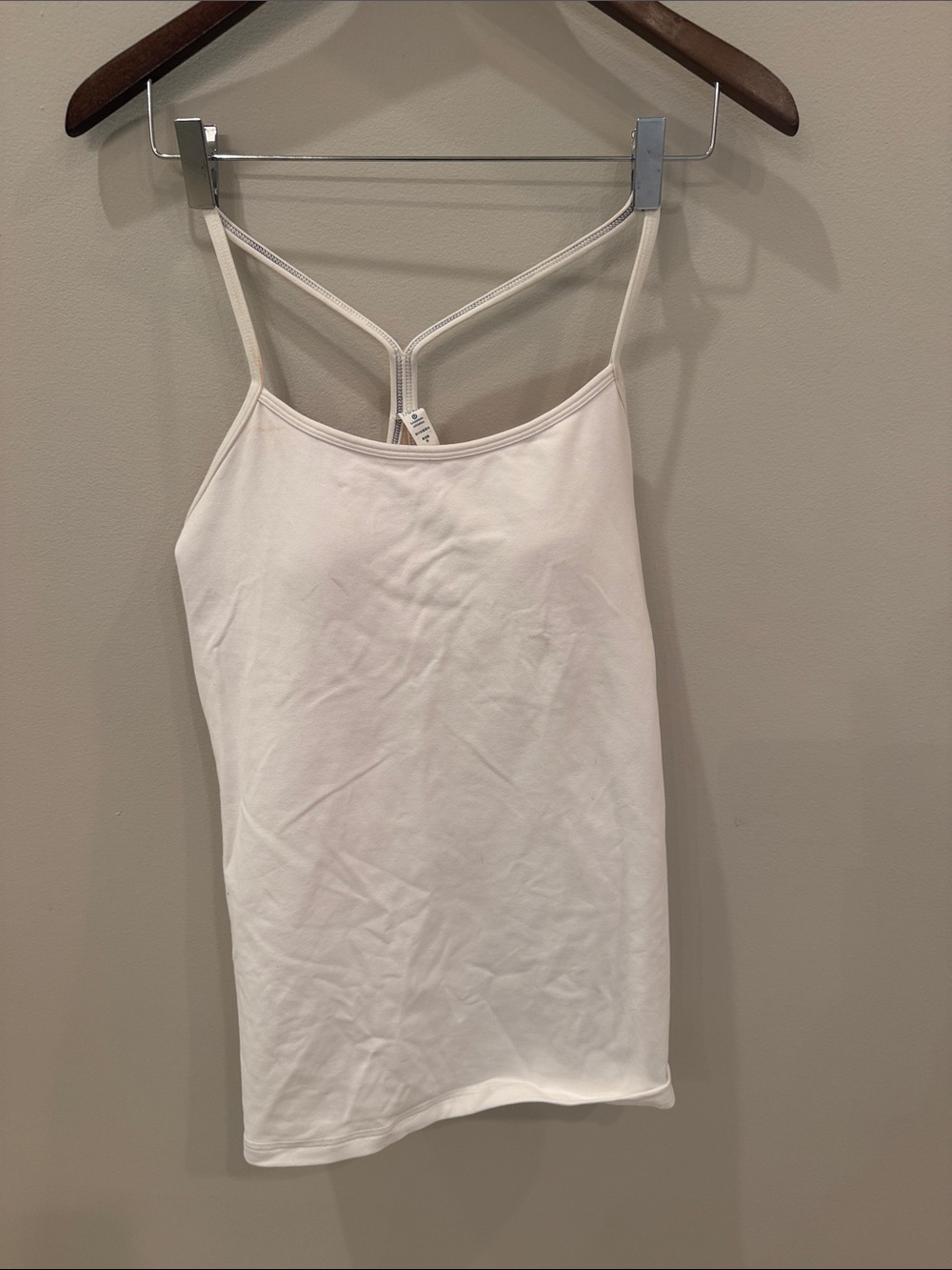 lululemon athletica White Strappy Y-Back Tank